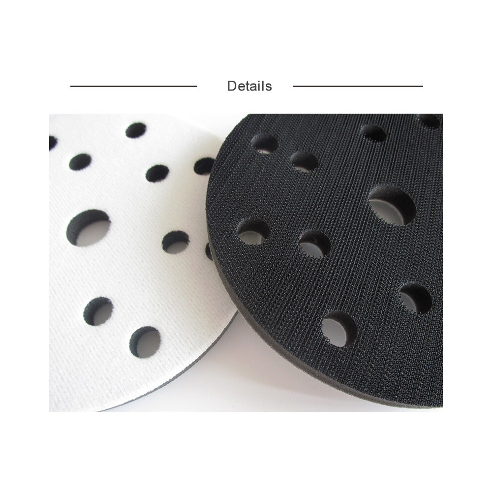 5x 150mm 15 Hole Hook Loop Soft Foam Interface Pad Backing Pad Sanding Polishing