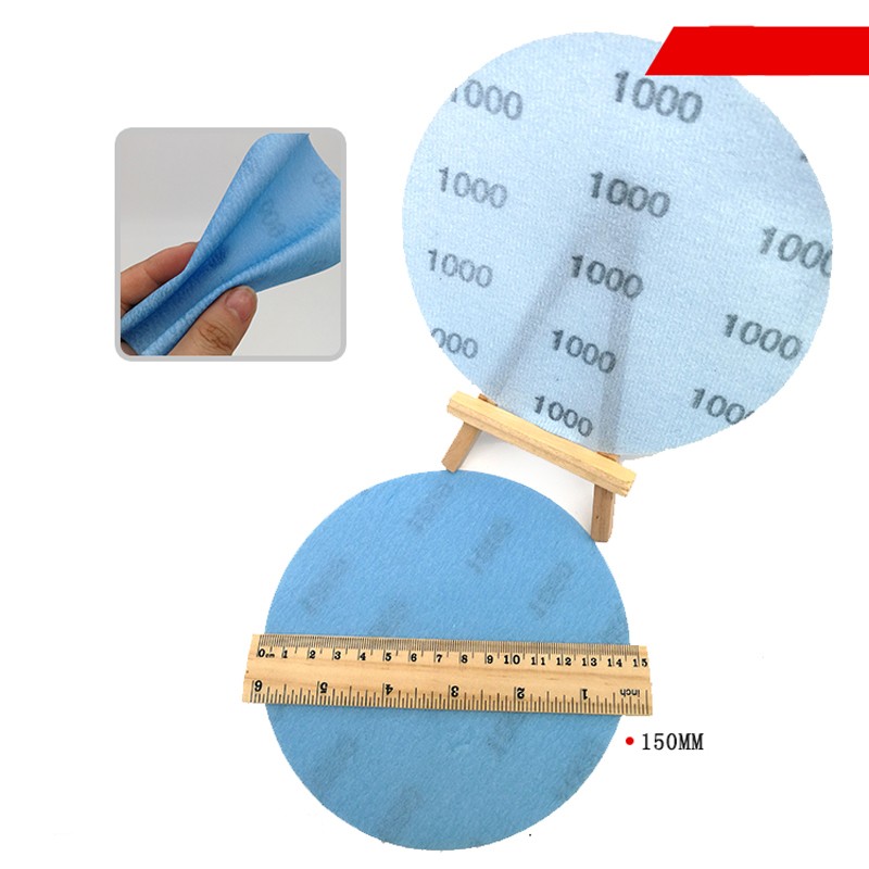 6″ – 150mm Wet And Dry Sanding Discs Film Sandpaper Hook Loop Pads Grit 600-5000