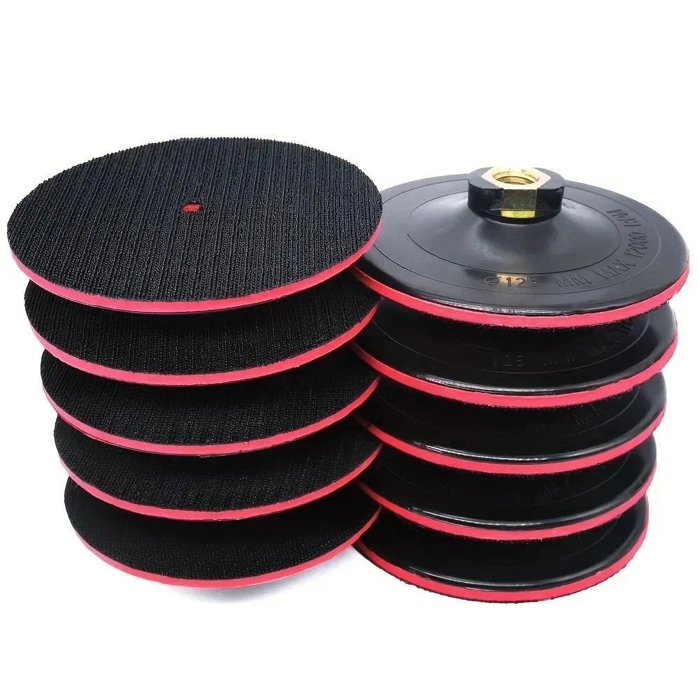 5 inch Hook and Loop Backing Pad Buffing Sanding Pad for Angle Grinder 5/8-11