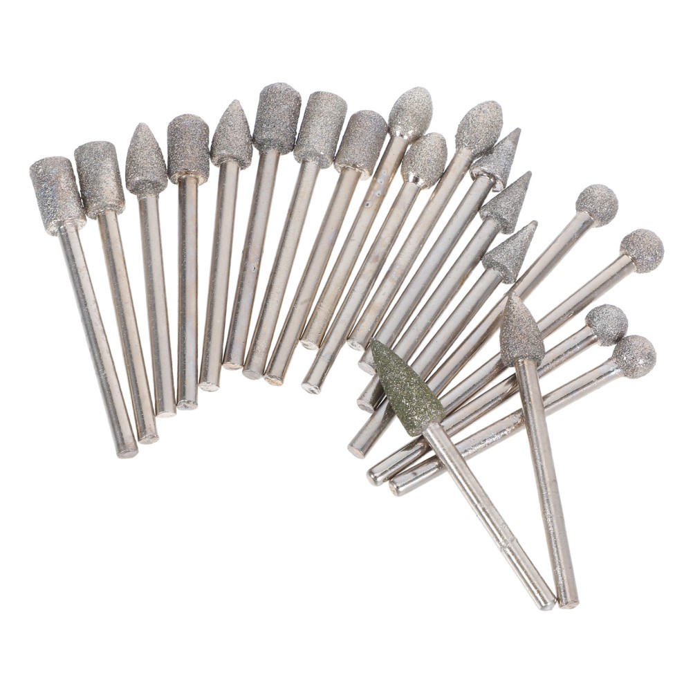 20 Pcs Grinder Tools Engraving Bit Abrasive Mounted Points Grinding Drilling