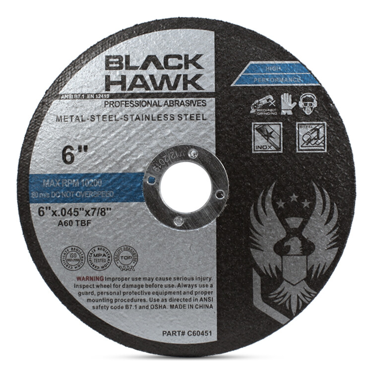 25 Pack 6″x.045″x7/8″ Cut-off Wheel – Metal & Stainless Steel Cutting Discs