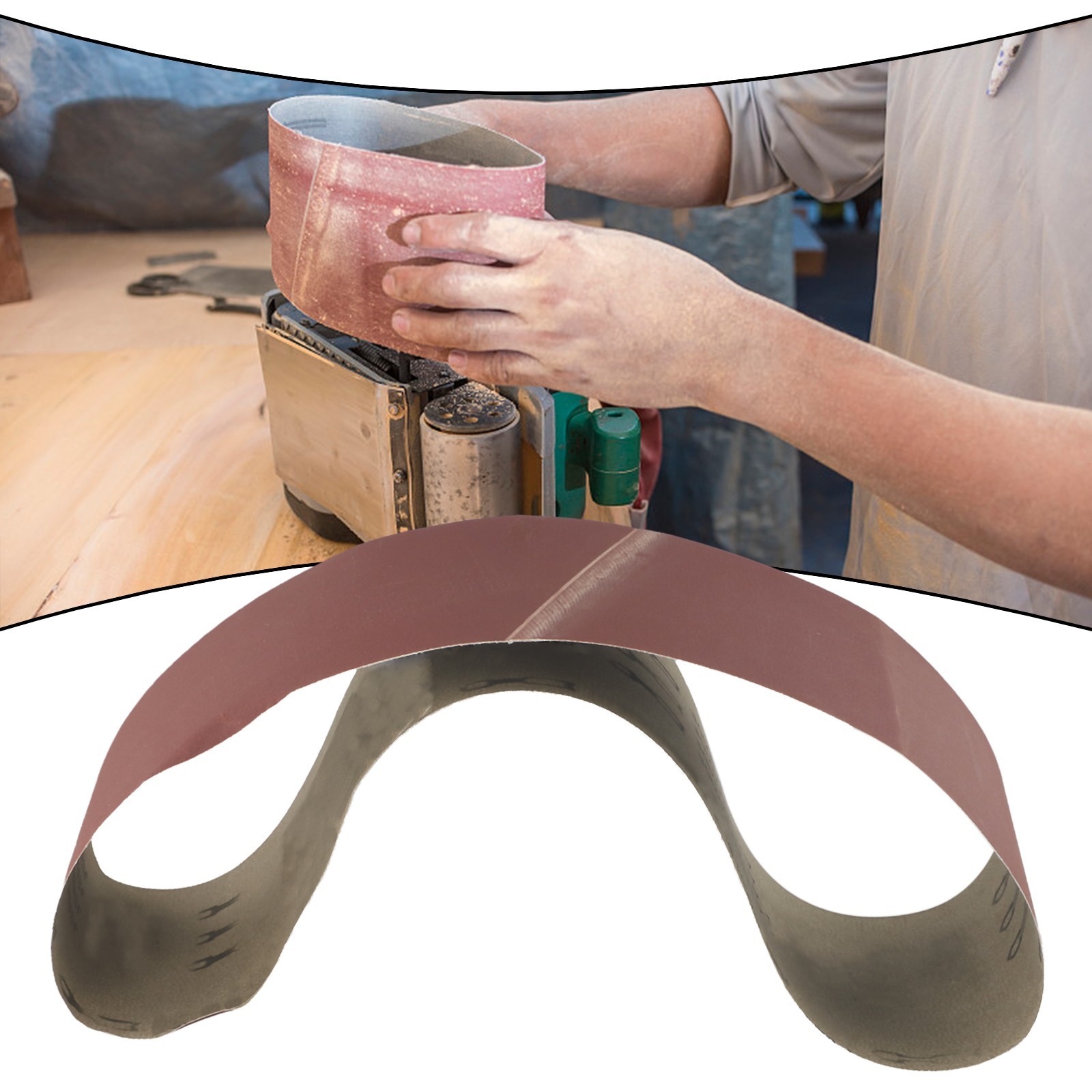 Sandpaper Belt 4 x 36 in 100 x 915 mm Aluminum Oxide for Belt Sander Machines