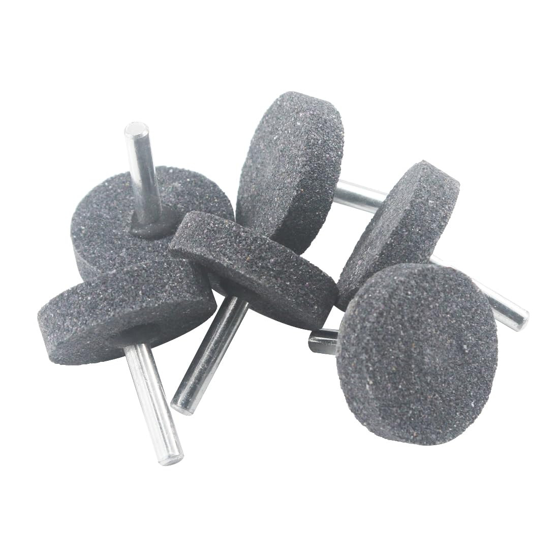 6 Pcs 40 Mm T Shape Grinding Stones 1/4 Inch Shank Aluminum Oxide Mounted