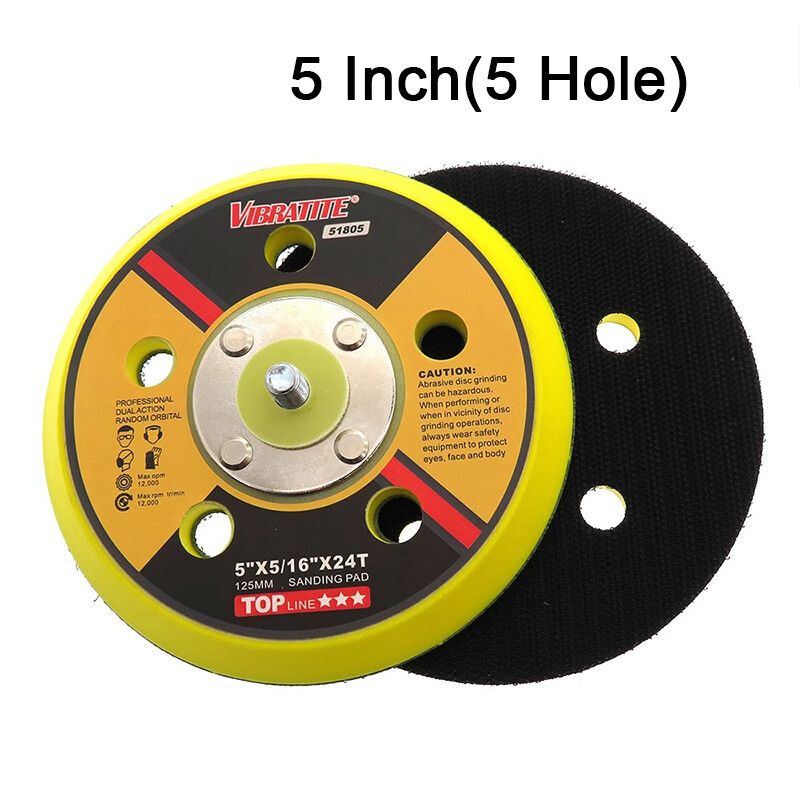 2/3/4/5/6 ” Hook Loop Backing Pad With M6 M8 Thread For Sanding Discs Air Sander