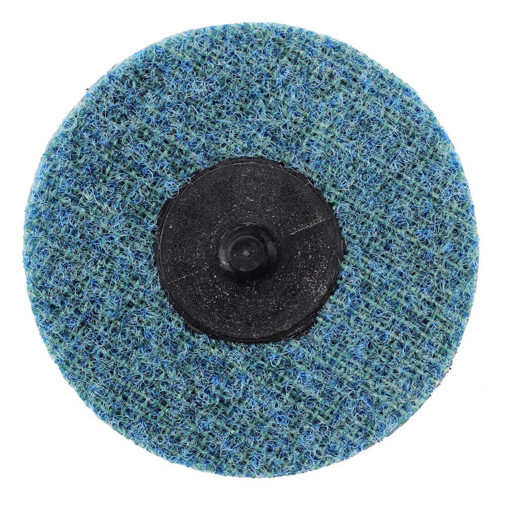 50 Pack – 3″ Roloc Surface Conditioning Discs Fine – Blue Quick Change Prep Pads