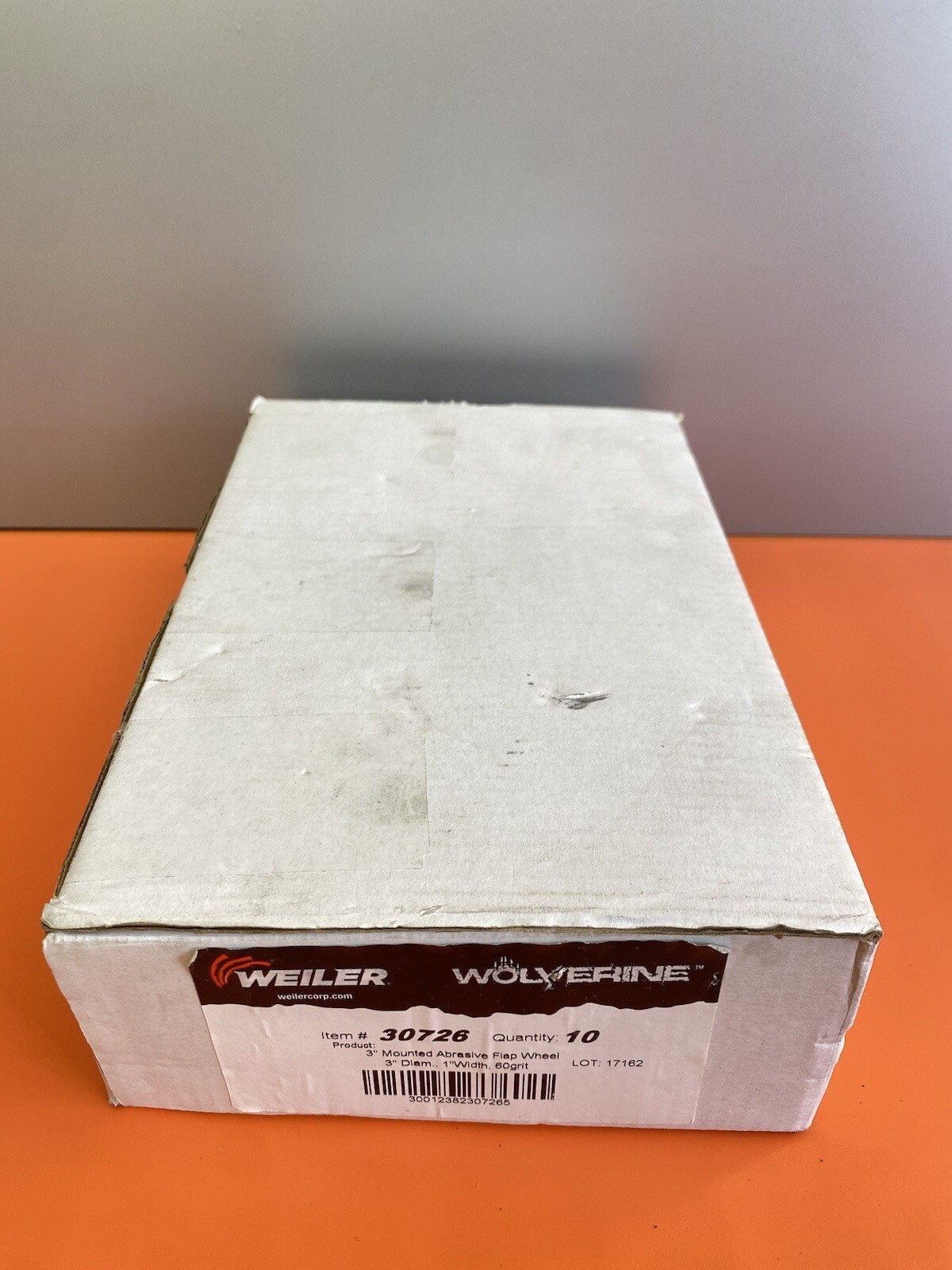 Weiler Wolverine 3” Mounted Abrasive Flap Wheel 60Gtit 30726 Qty 10