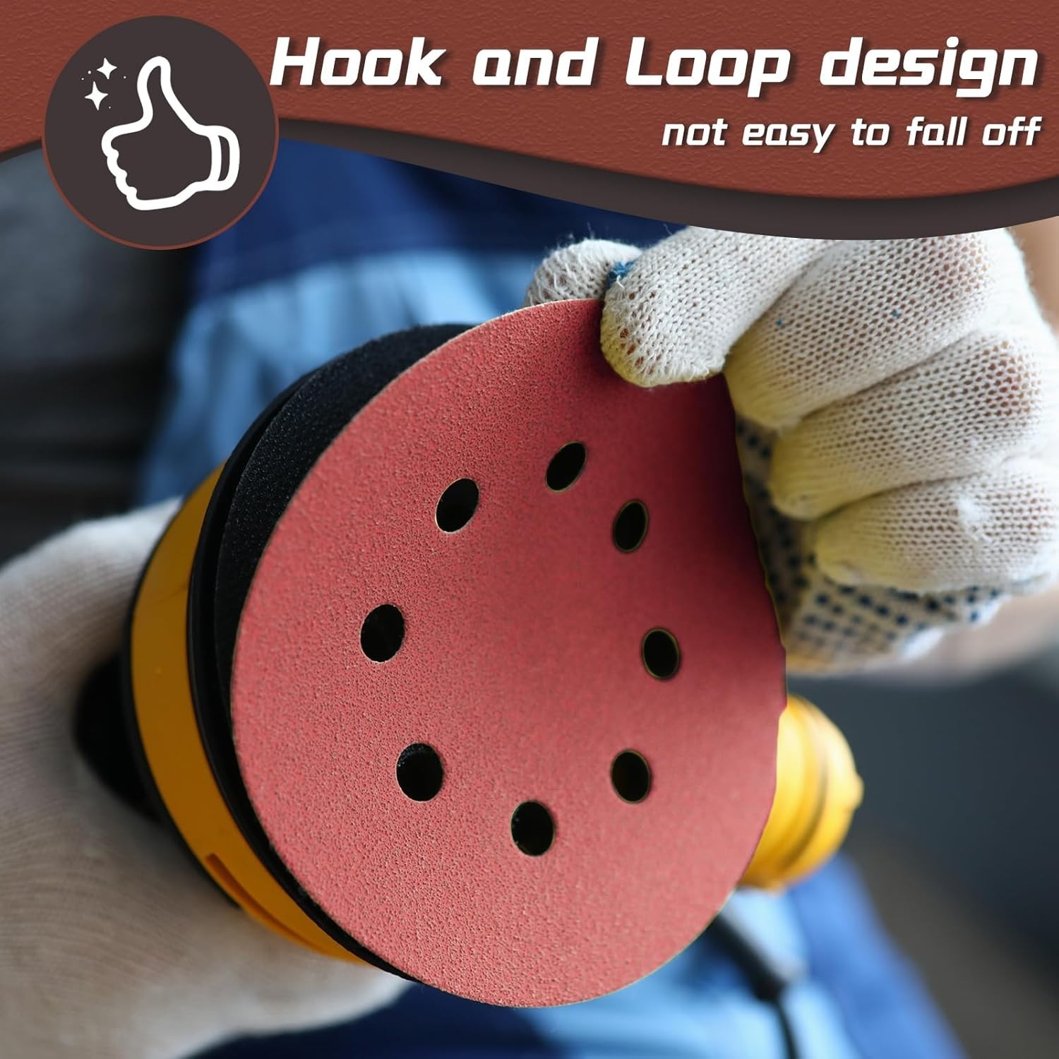 Versatile 12PCS 9 Inch 60 Grit Sanding Discs – Perfect for Wood, Metal, and More