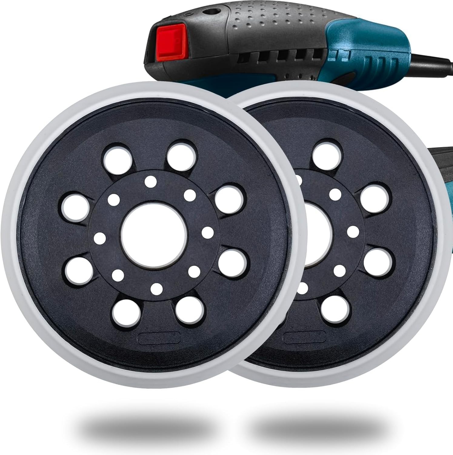 2 Pack 5 Inch 8 Hole Hook & Loop Replacement Sander Pad for 5″ Bosch ROS20VS