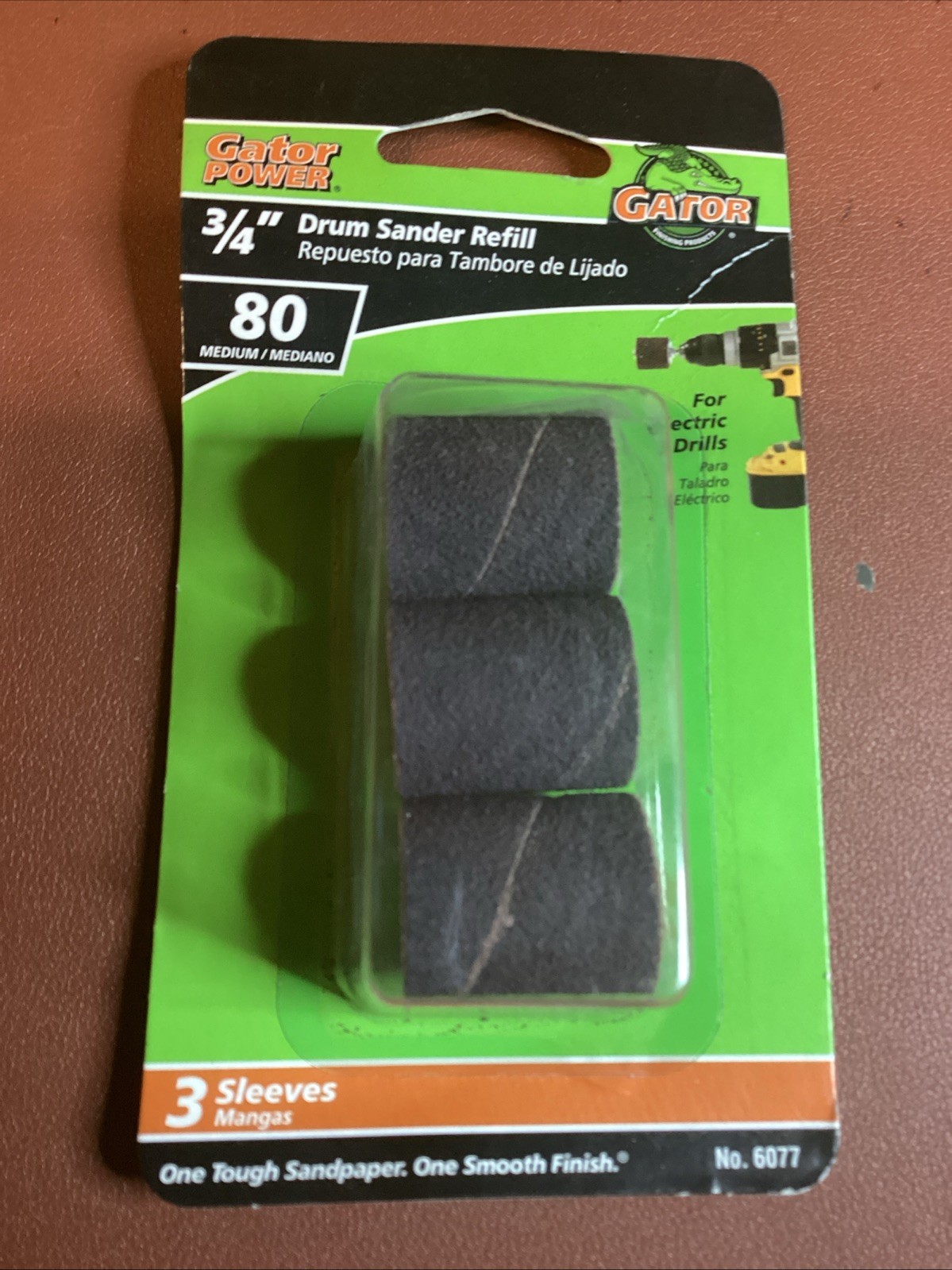Pack Of 3 Gator 3/4” Drum Sander Refill 80 Grit # 6077