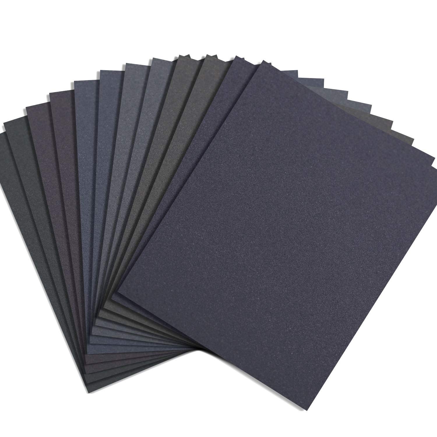 Abrasive Dry Wet Waterproof Sandpaper Sheets Assorted Grit of 400/600/ 800/10…
