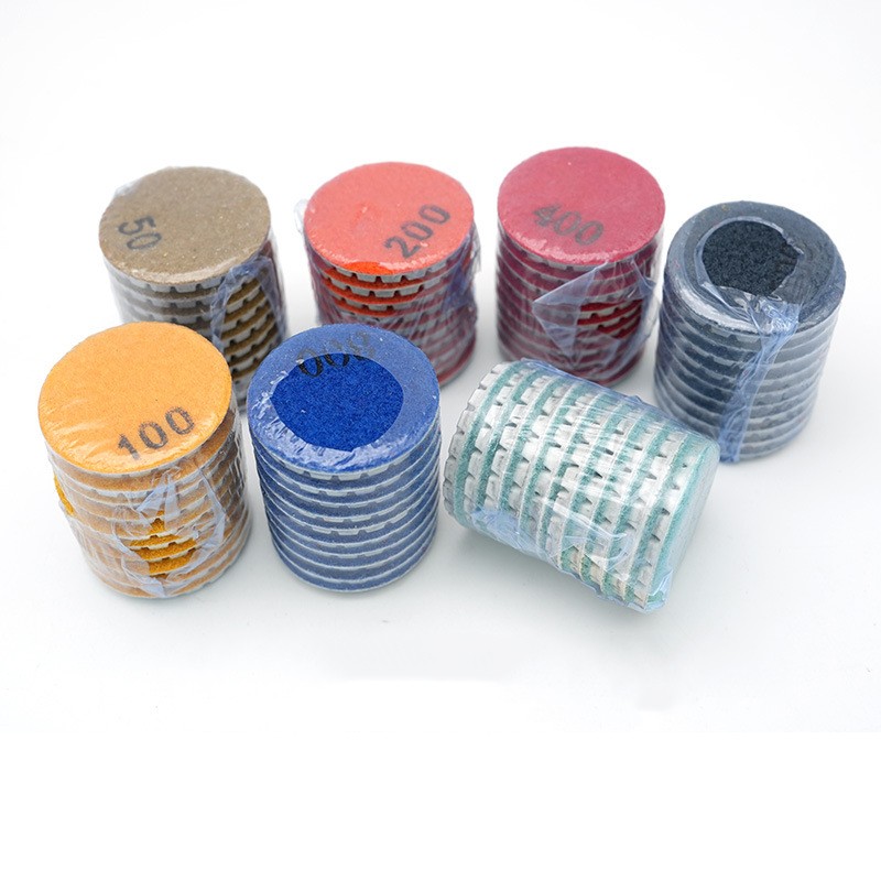 2-Inch 50mm Diamond Polishing Pads Water Grinding Disc 50-3000 Grit Marble Stone