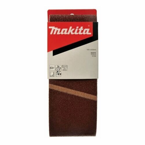 MAKITA #240 GRIT 100mm (4″) x 610mm (24″) 5-PACK SANDING BELTS – SUIT 9403 ETC