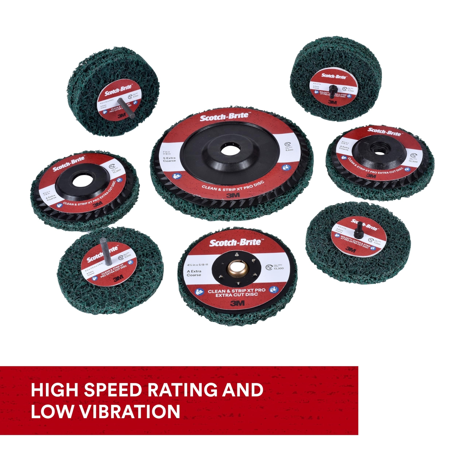 3M Scotch-Brite Clean and Strip XT Pro Extra Cut Disc, XC-DC, A/O Extra Coars…