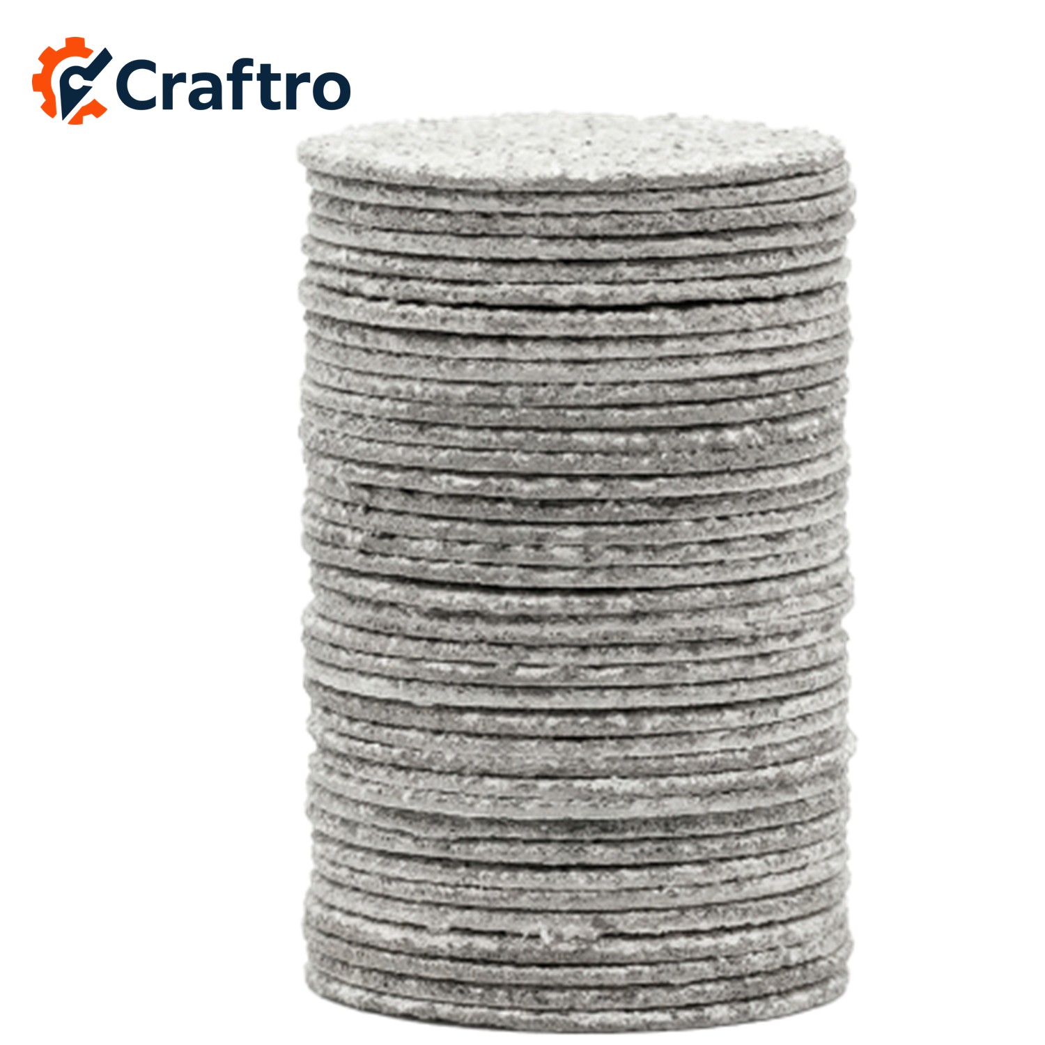 Craftro Aluminum Oxide Sandpaper Stainless Less Disc C M F Grit 3/32” Shank