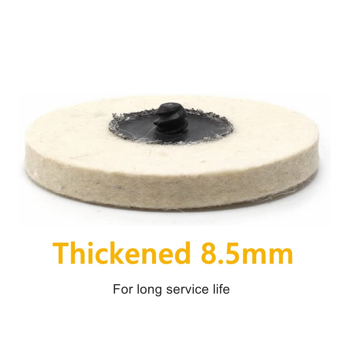 20PCS 3 inch Wool Buffing Polishing Pad Die Grinder Drill Roll Lock Sanding Disc