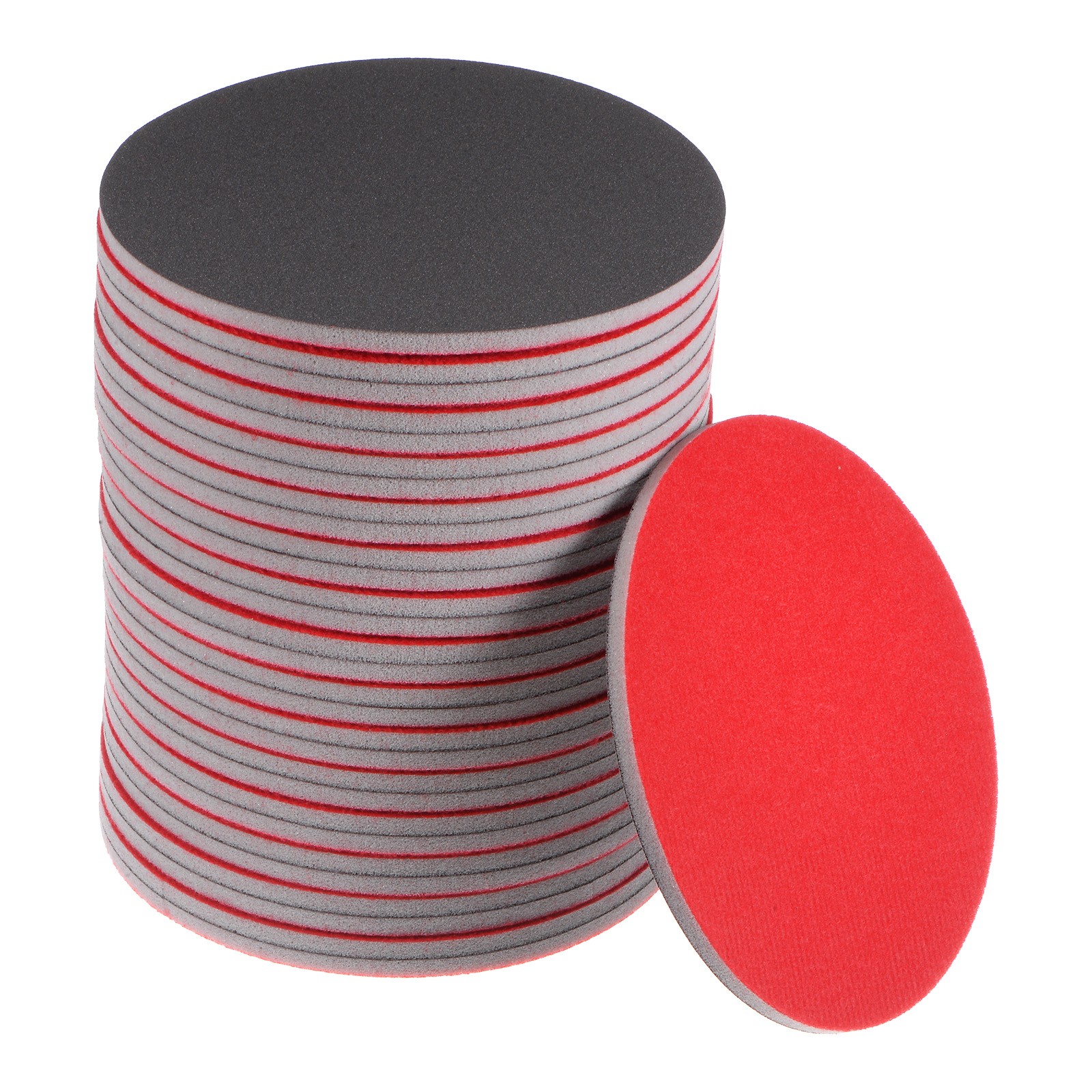 30pcs 600 Grit Sanding Sponge 6 Inch Hook Loop Sponge Sanding Disc Wet/Dry