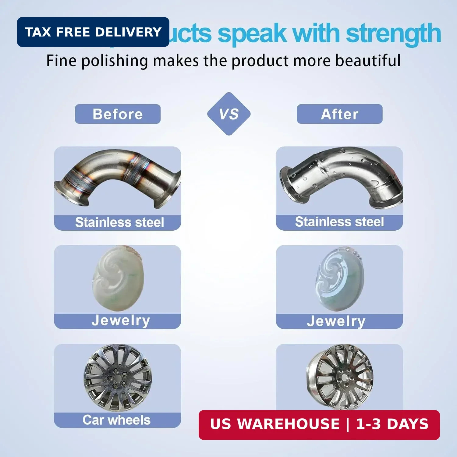 Neeki 6 Drill Buffing Wheels and 3 Polishing Compounds, Multi-Specification Whee