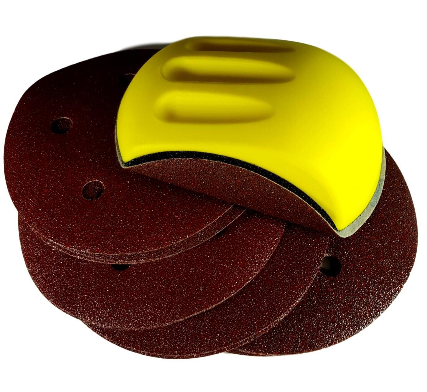 6 Inch Mouse Polyurethane Hand Sander – Hook And Loop PU Foam Block Tool