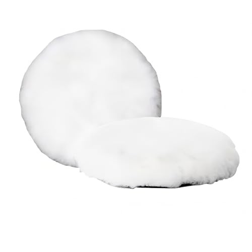 8 pcs 6 inch Wool polishing Pads White for Orbital Buffer car Buffer 6 inches