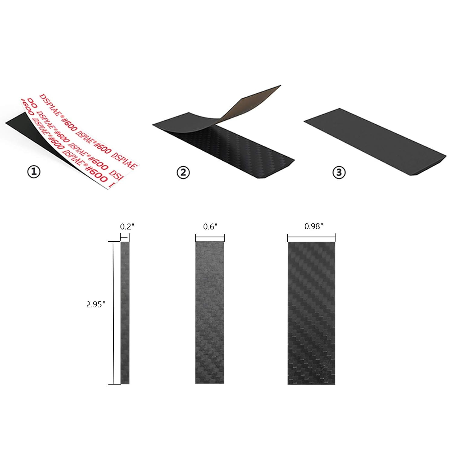 Sanding Sticks for Plastic Models, Gunpla, Wood and Tools Kit, 3 Sizes Carbon…