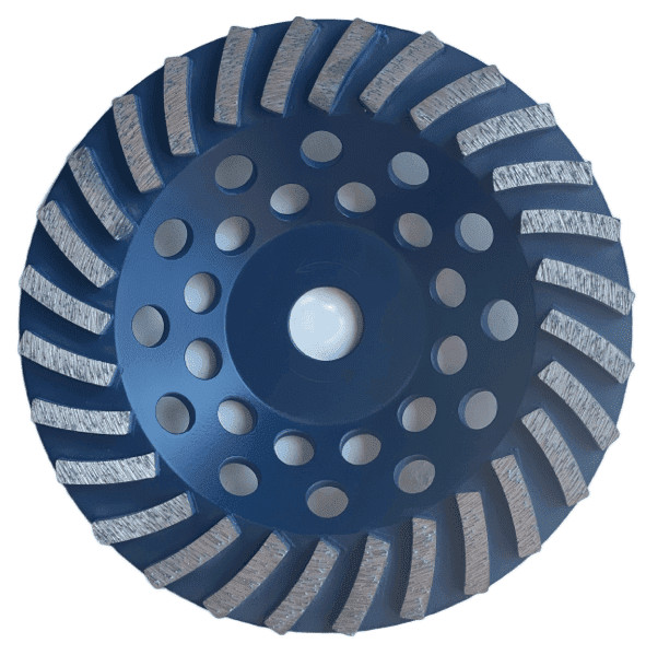 7 Inch Diamond Turbo Cup Wheel Grinding Concrete Masonry 24 Segments Non-Thread