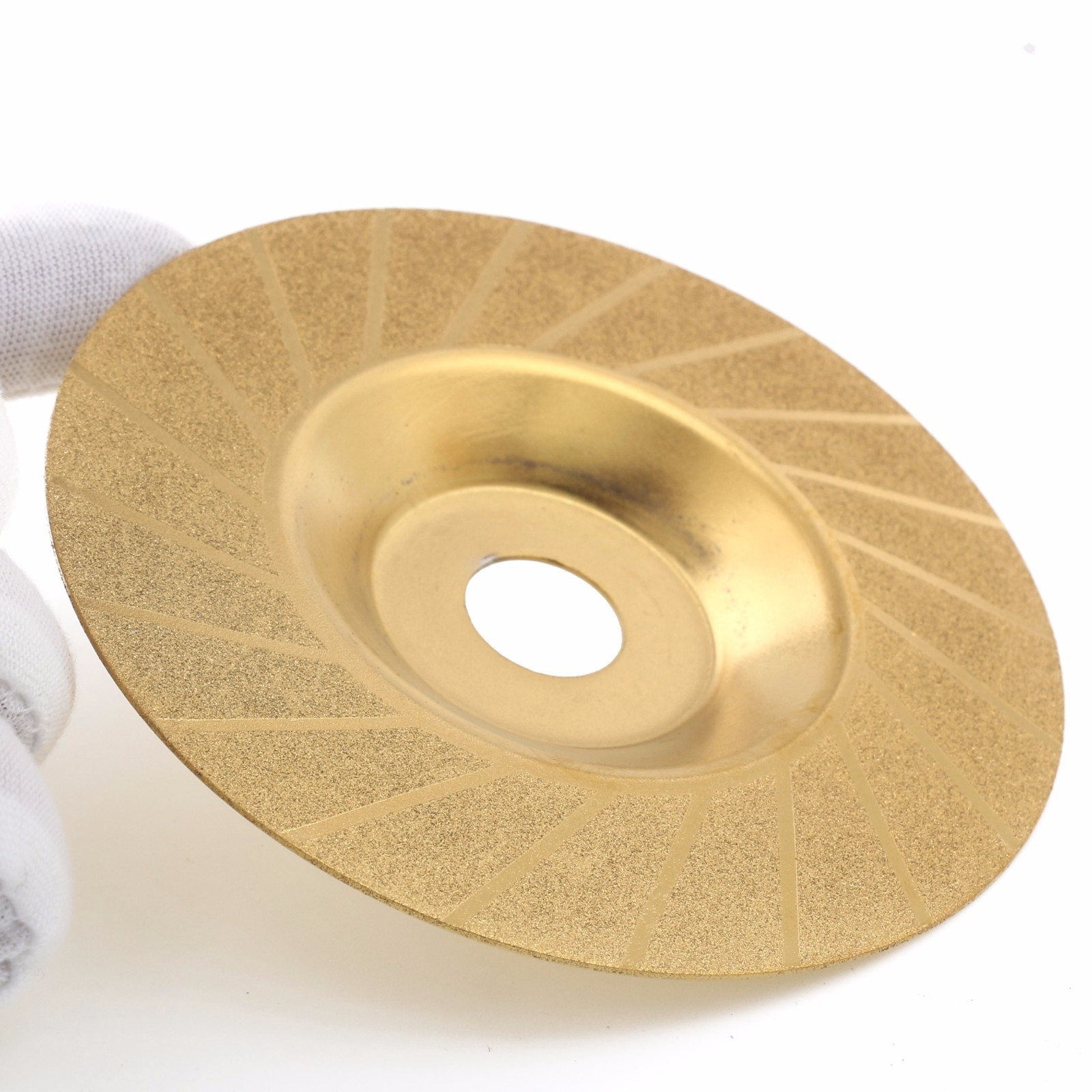 100 mm 4″ inch Diamond Coated TITANIUM Grinding Disc Arbor Hole 16 mm 5/8″