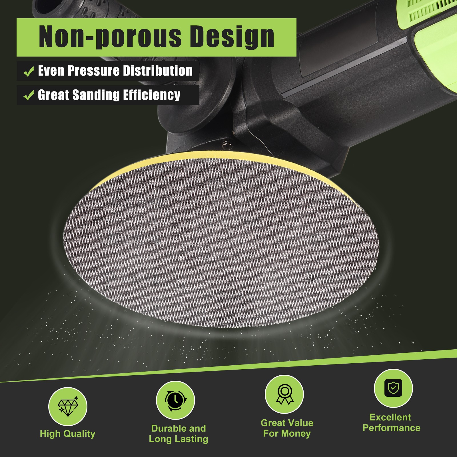 15 Pcs 8-7/8 Inch Grid Sanding Discs, 180 Grit Wall Sanding Discs
