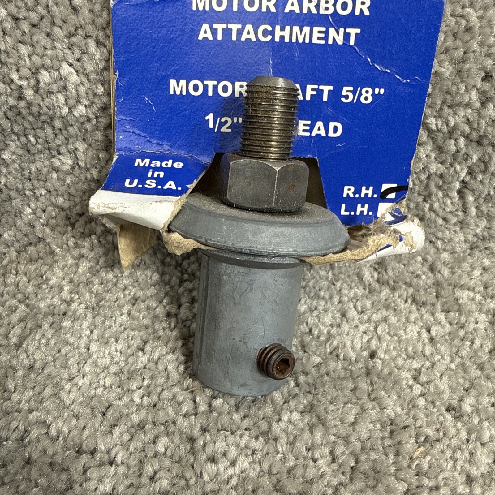 Chicago 606 5/8 MOTOR Arbor Attachment 1/2″ Thread 5/8″ Shaft 6003727