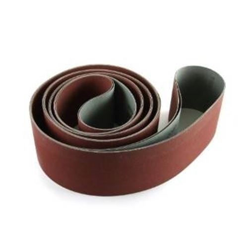 4 X 132 Inch 80 Grit Flexible Aluminum Oxide Multipurpose Sanding Belts, 3 Pack