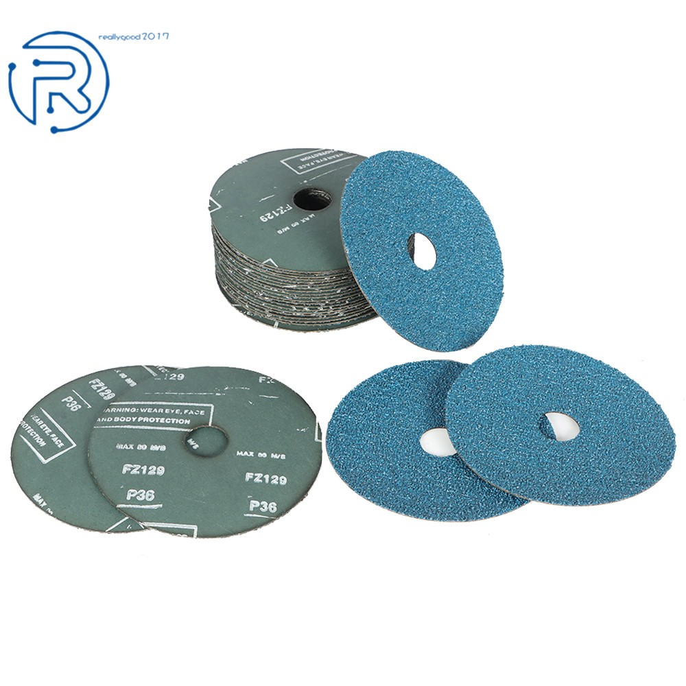 25Pcs 24 Grit and 36 Grit Zirconia Resin Fiber Disc Grinding And Sanding Discs