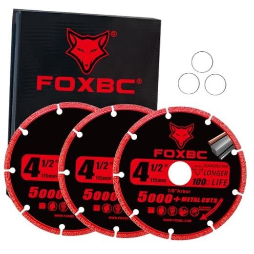4-1/2 Inch Diamond Cutting Wheel Metal Cut Off for Angle Grinder, 5000+ Cuts