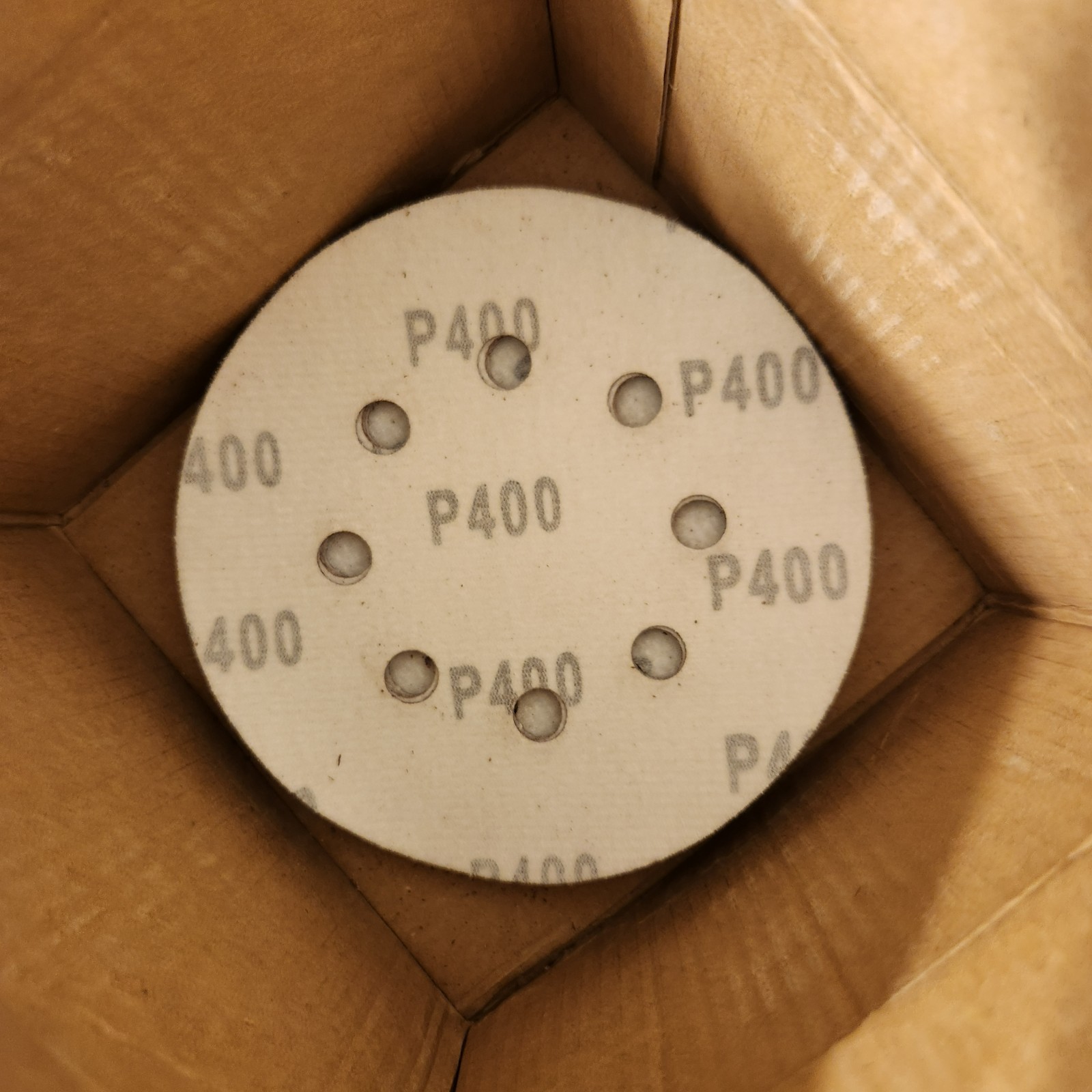 100pc Random Orbital Sander Hook and Loop Sanding Paper, 5-inch Discs, All Grits