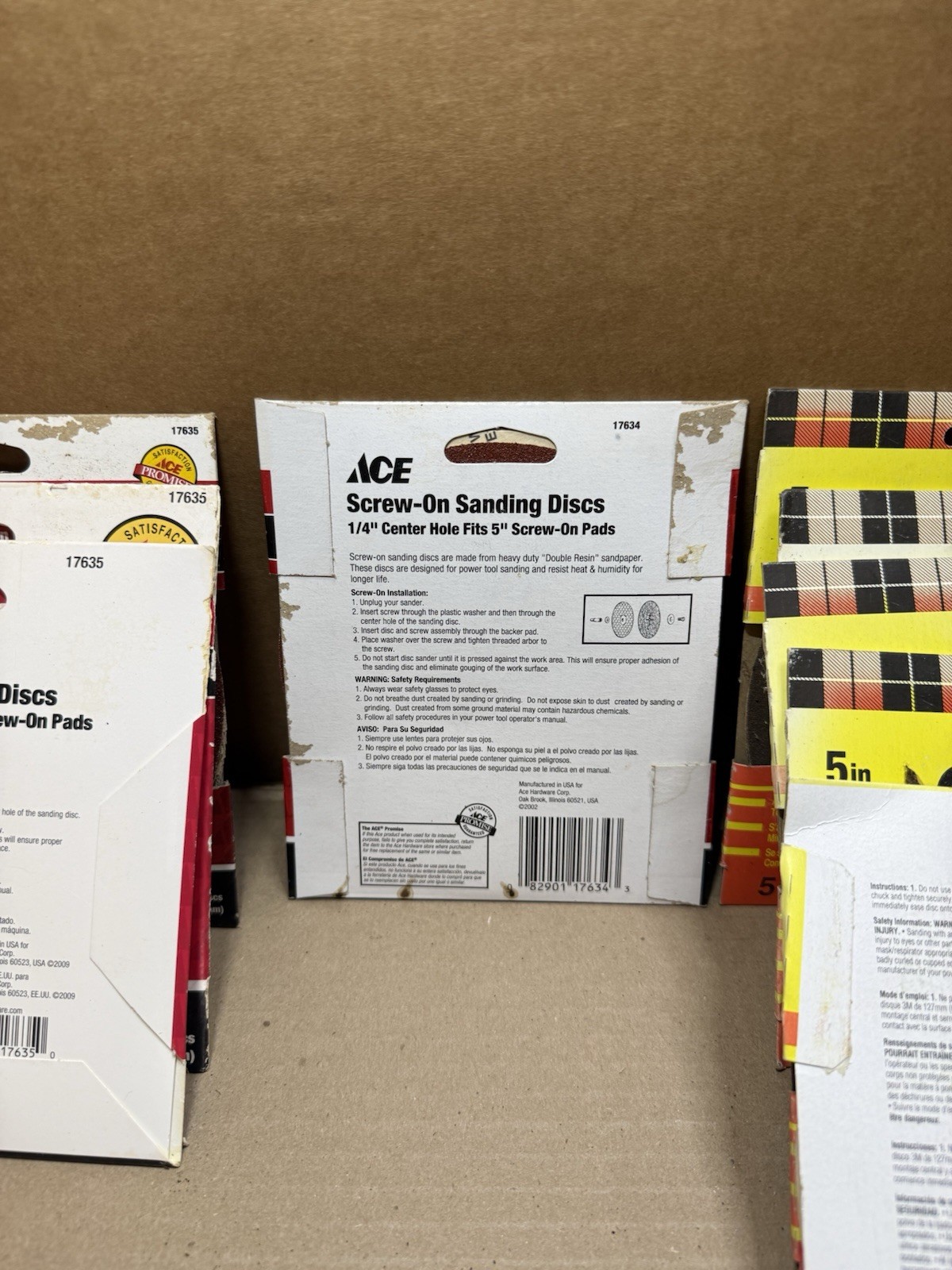 Ace Gator & 3M 4-1/2” & 5” Sanding Disc Set 50/60/80/100 Grit 112 Pcs Total