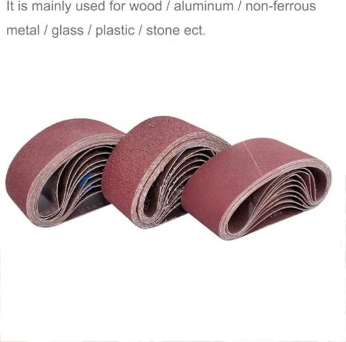 18 Pack 2-1/2 x 16 Inch Abrasive Sanding Belts Kit – 60 80 120 150 240 400