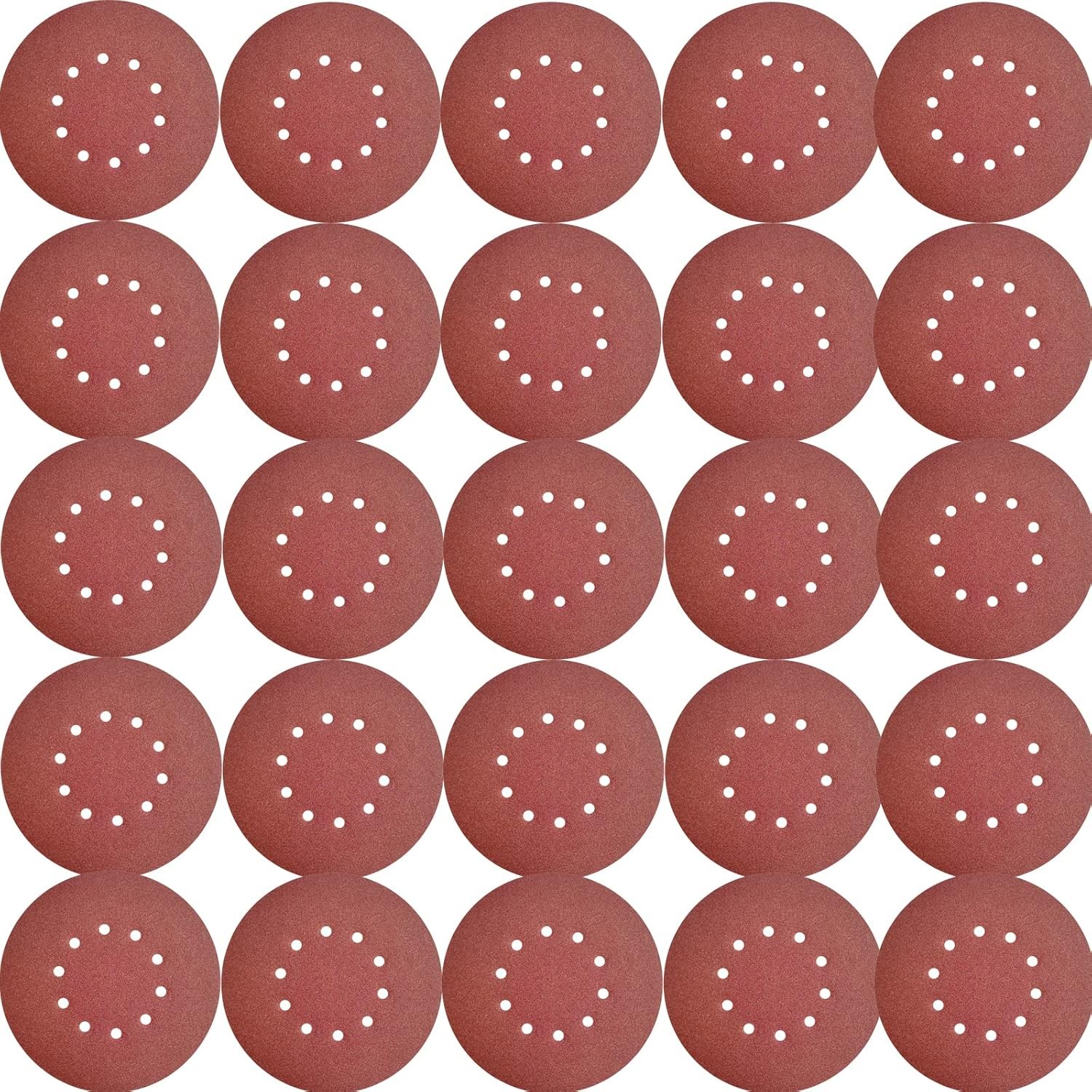 50 Pack 9-Inch 10 Hole 120 Grit Hook-and-Loop Drywall Sandpaper