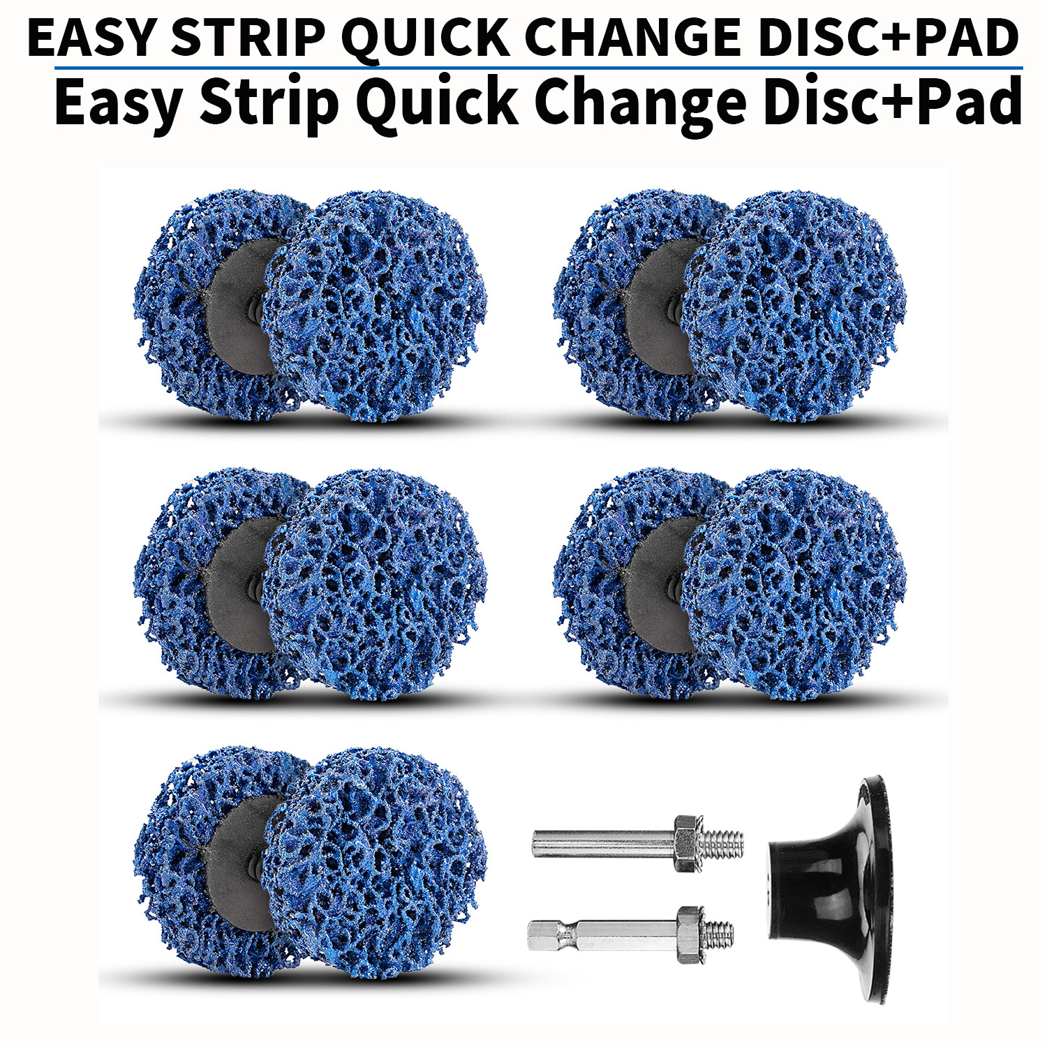 10Pcs 2 Inch Easy Strip Clean Disc Rust Removal Wheel Surface Conditioning Paint