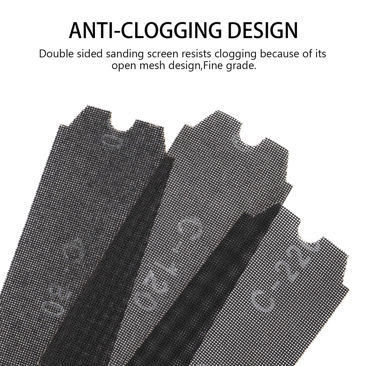 Professional Drywall Sanding Screen Set – 11-1/4” Mesh Sheets, 3 Grits Included