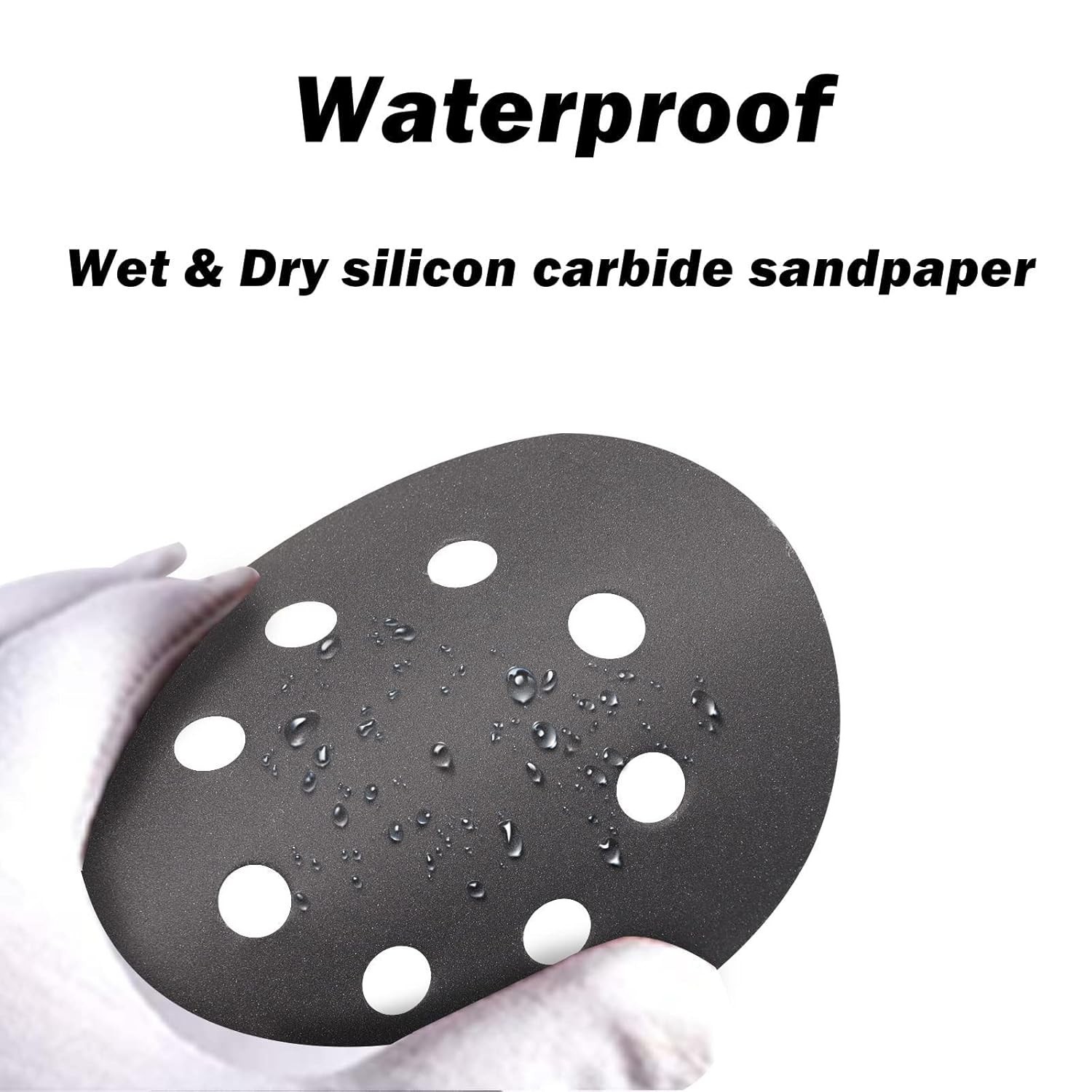 80PCS 5” Hook & Loop Sandpaper Set – Mixed Grit for Metal and Auto Use
