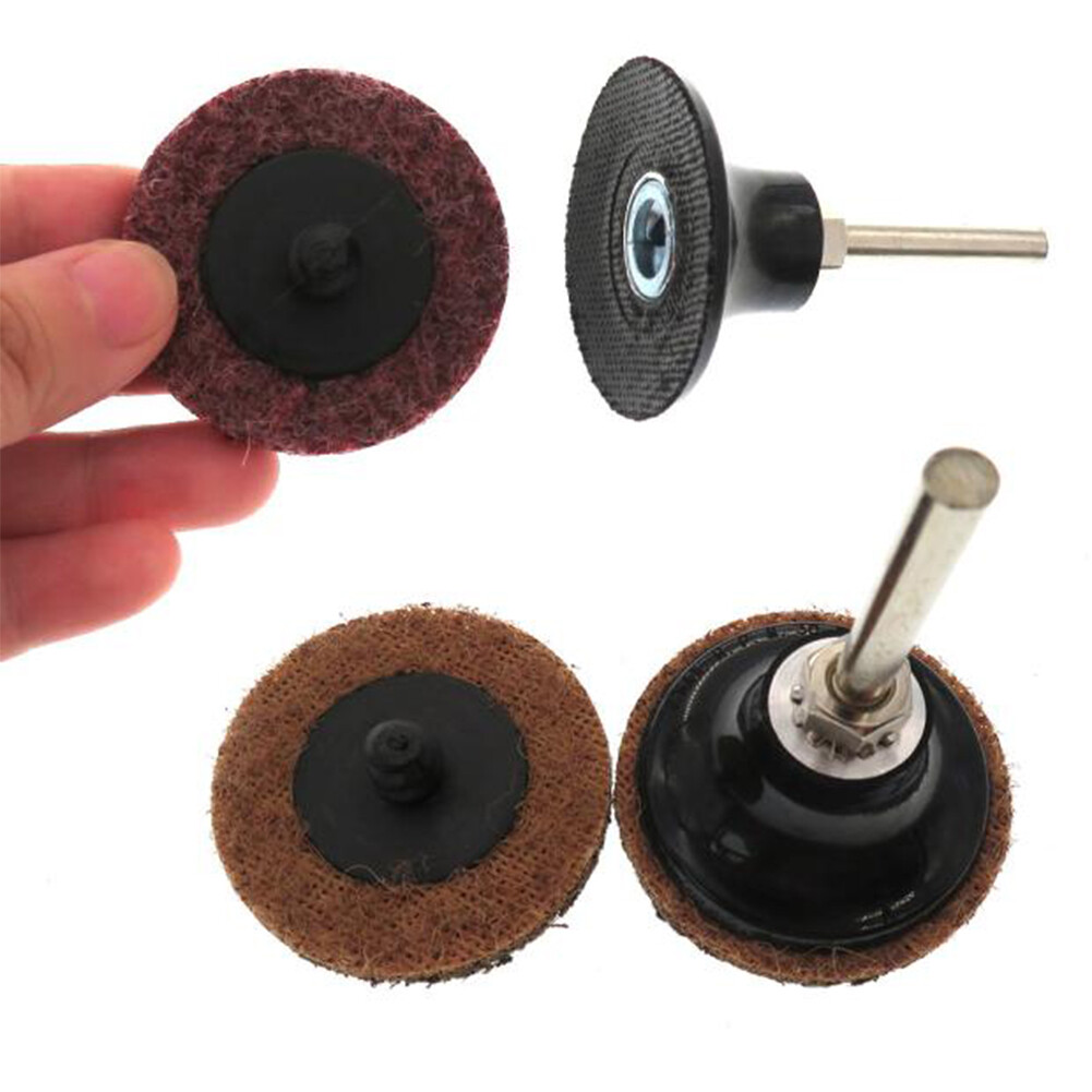 35/46/52Pcs/Set R-Type Sanding Discs Abrasive Roll Lock Sandpaper Tray Kits