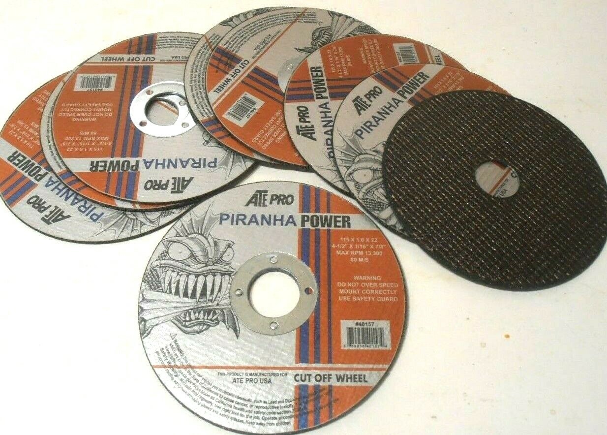 CUT OFF WHEEL DISC 10 PC. 4.5″ INCH DIA. X 1/16″ THICK X 7/8″ ARBOR 4-1/2″