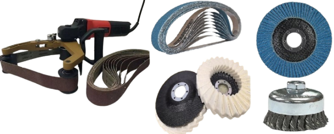 5/8″-11 Multi Function Pipe Polisher Works With Flap Wheel Wool Pad Brush