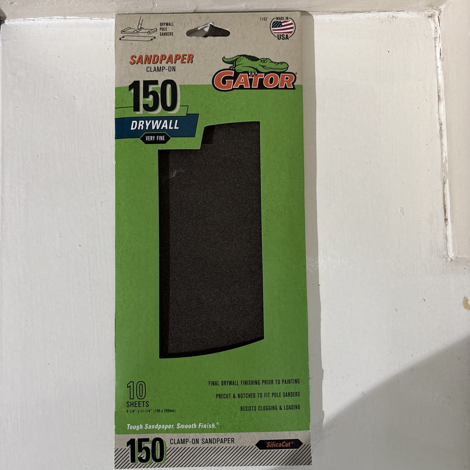 Gator Fine 150 -Grit Sheet Sandpaper 4.25-Inches W x 11.25-Inches L 10 -Pack