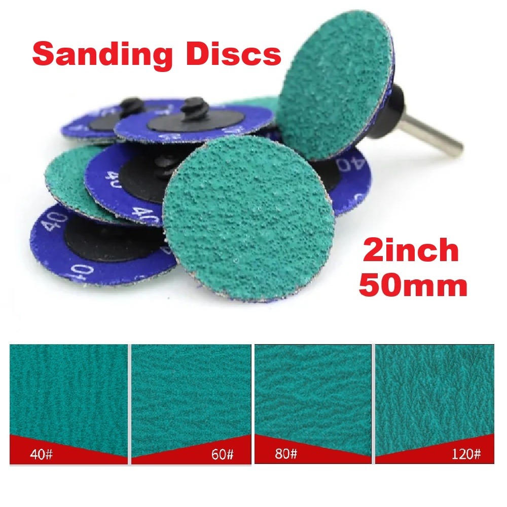 2inch 50mm Sanding Disc Quick Change 36 60 80 120 Grit Grinding Polishing Pad