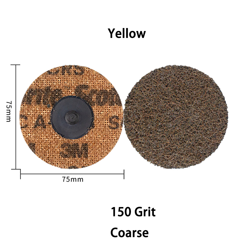 75mm 3″ Type R Roll Lock Quick Change Discs Die Grinder Sanding Pads 150 240 400
