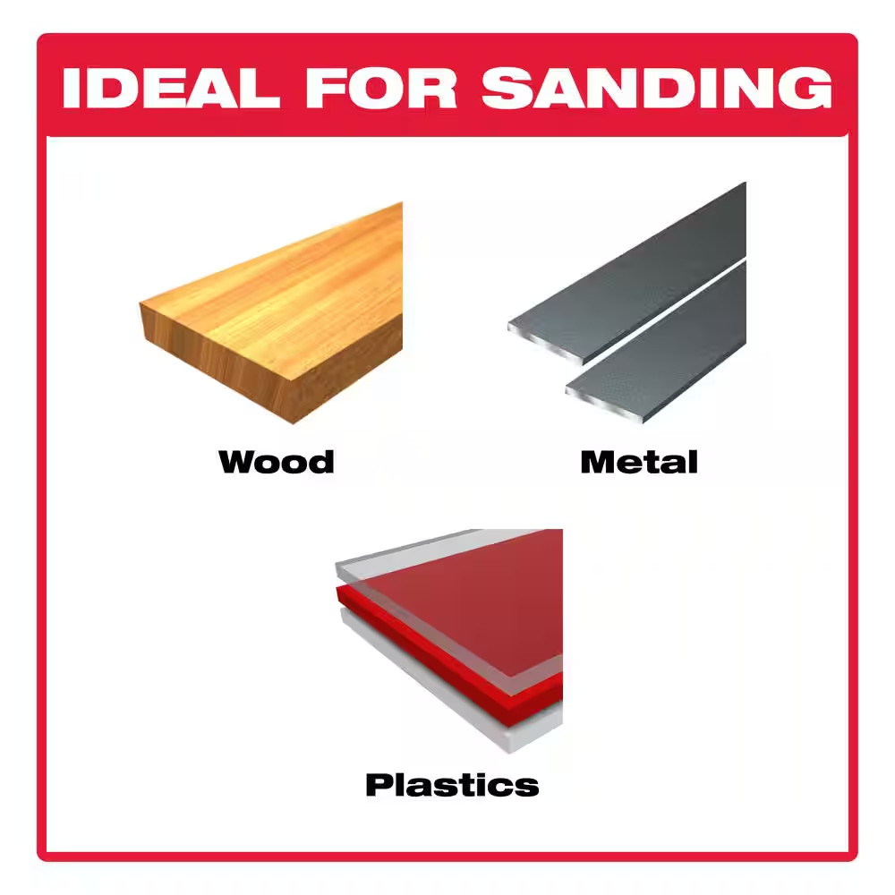 5 In. 80, 120, 220 and 320-Grit Universal Hole Random Orbital Sanding Disc with