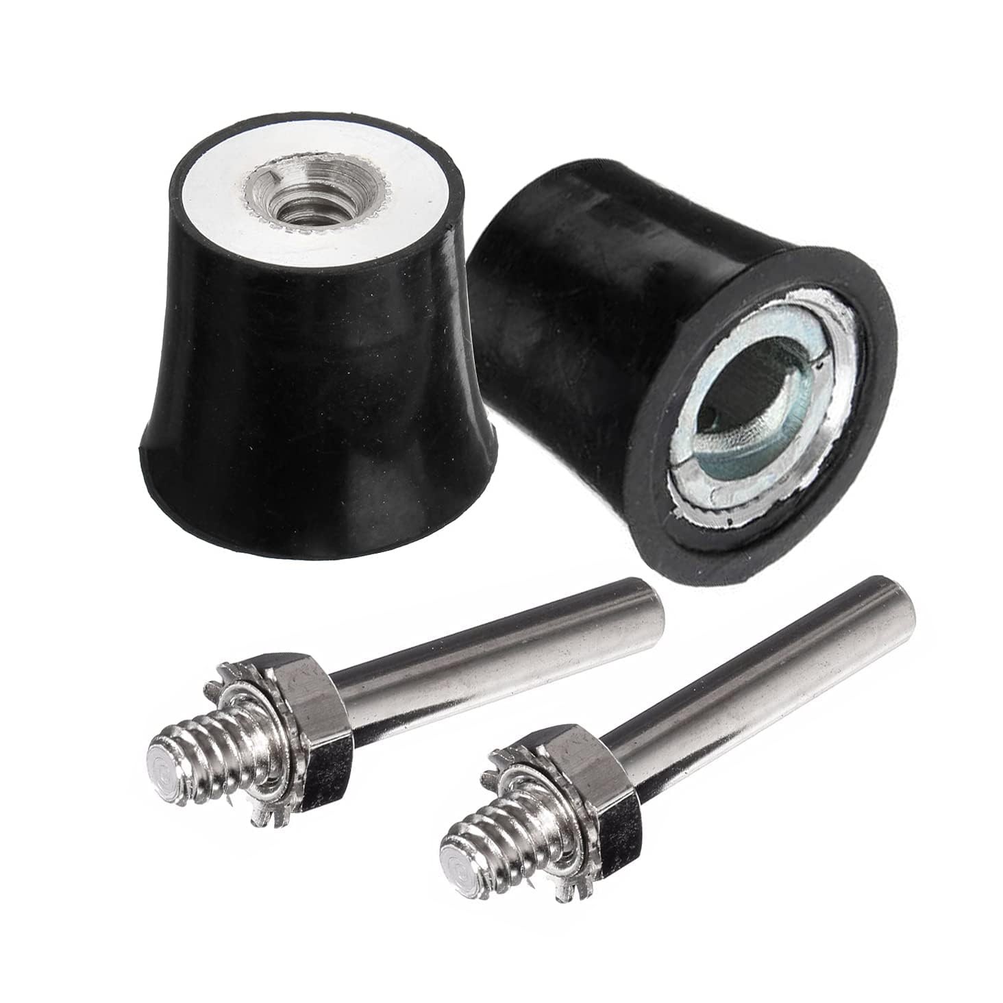 2 Pack 1 Inch Roll Lock Sanding Pad Holder Quick Change Disc Adapter 1/4 Shank