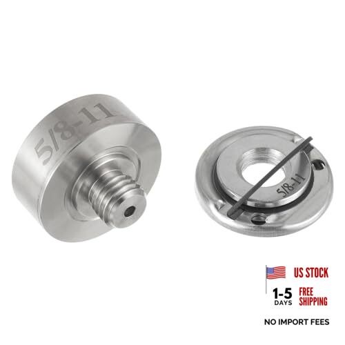 5/8”-11 Thread Adapter with 1Pcs 5/8”-11 Flange 5/8″-11 Adapter & 1PCS Nuts
