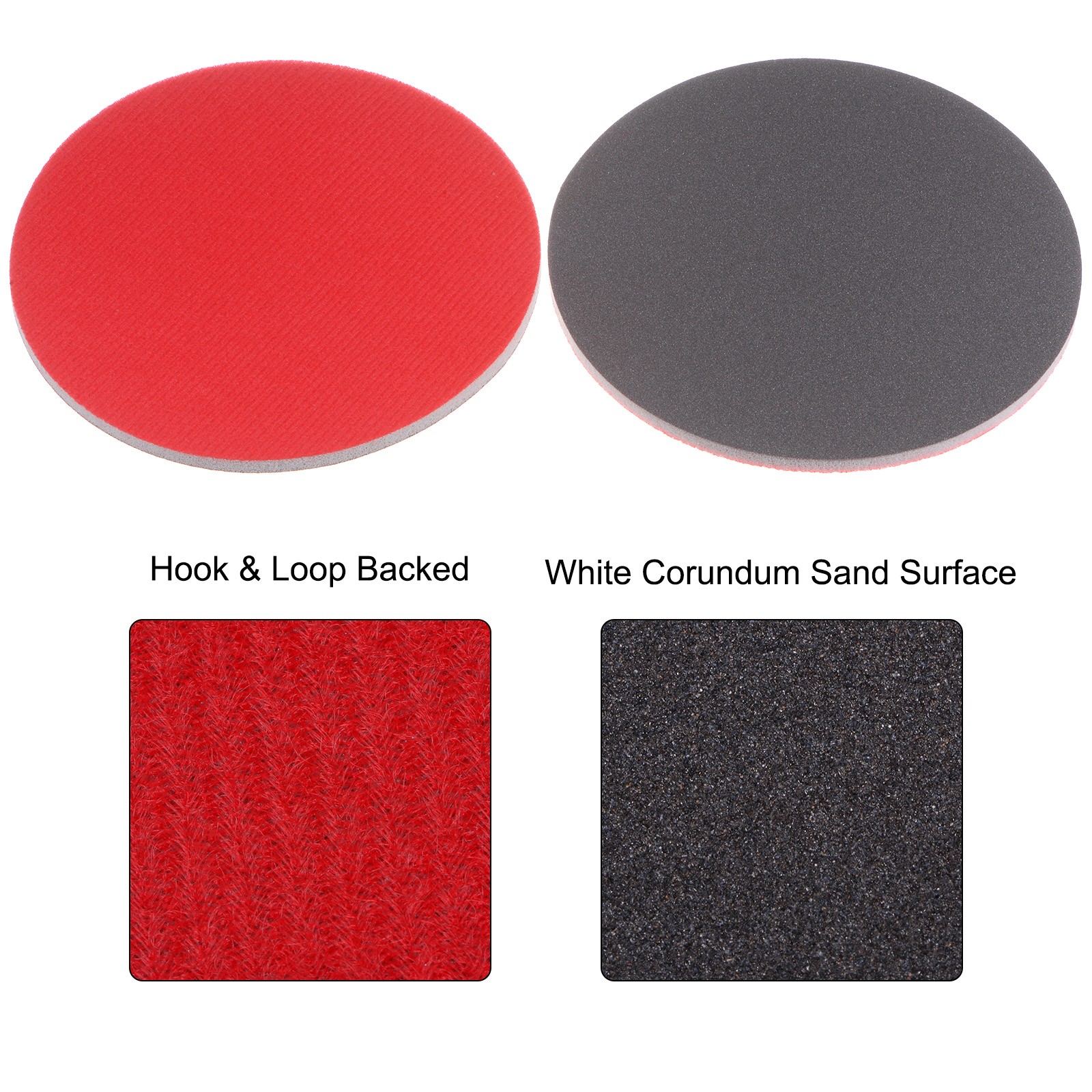 30pcs 600 Grit Sanding Sponge 6 Inch Hook Loop Sponge Sanding Disc Wet/Dry