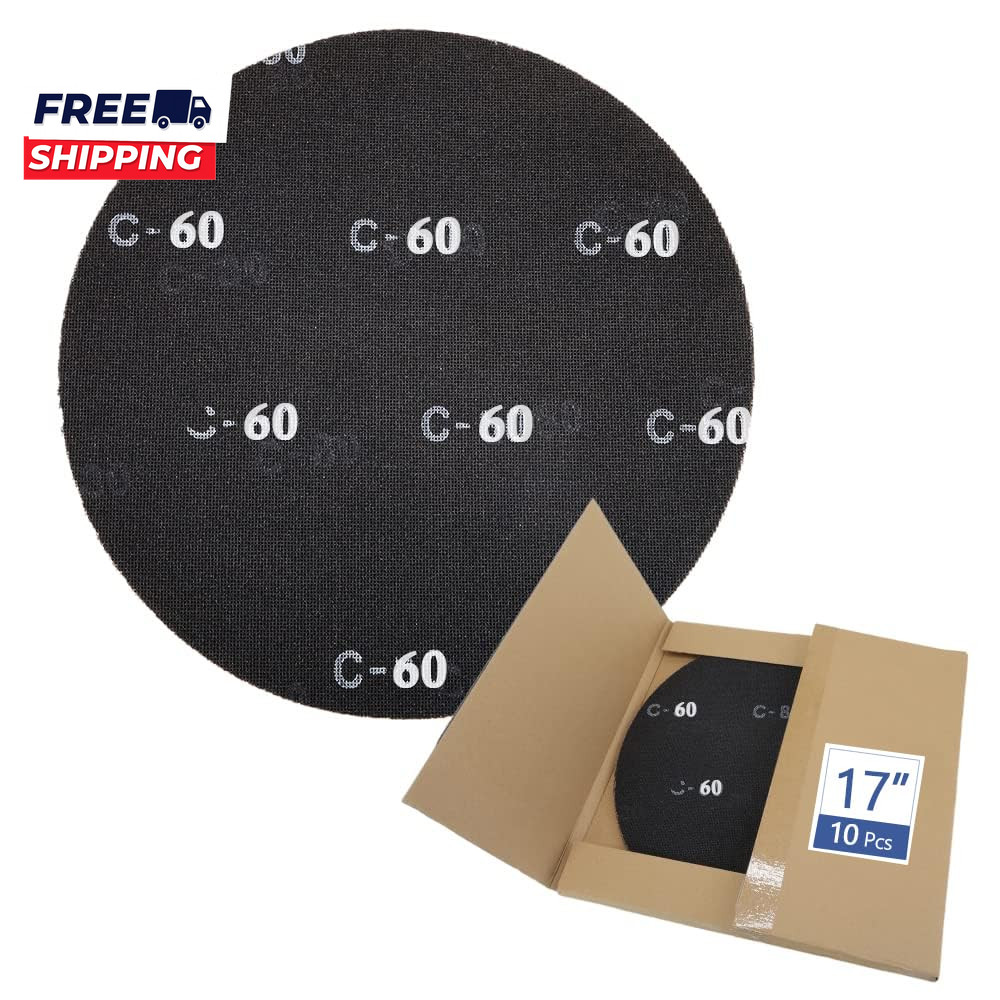 17″ Sanding Screen Discs Mesh Floor Sanding Screen Black Silicon Carbide