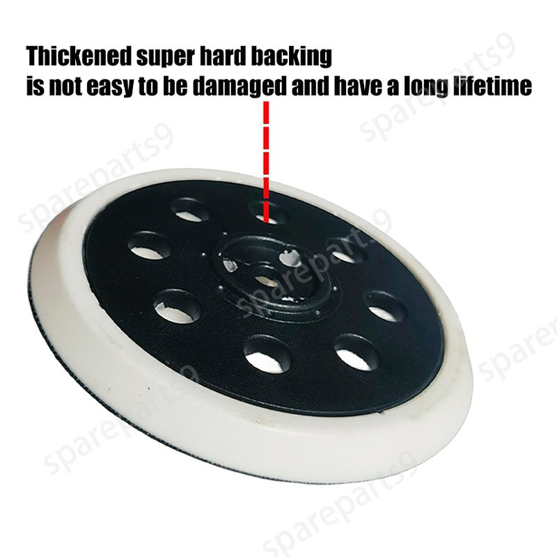 5″ 8-Hole Hook&Loop Sander Backing Pad for Bosch RS032 RS031 3107DVS 3725DEVS